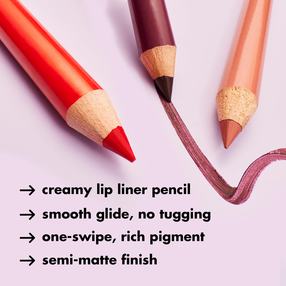 e.l.f. delineador de labios tono ciruela, pigmentación intensa para color duradero.