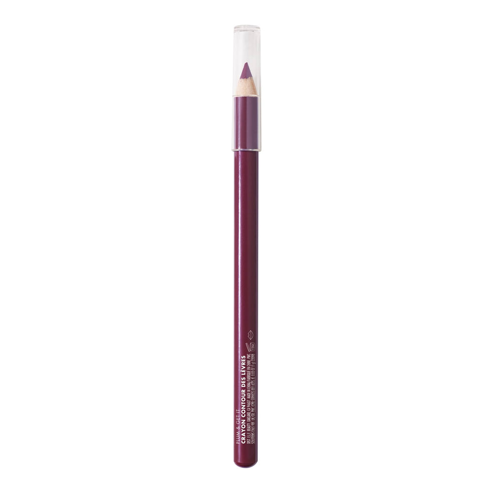 e.l.f. delineador de labios tono ciruela, formato compacto para retoques en cualquier lugar.