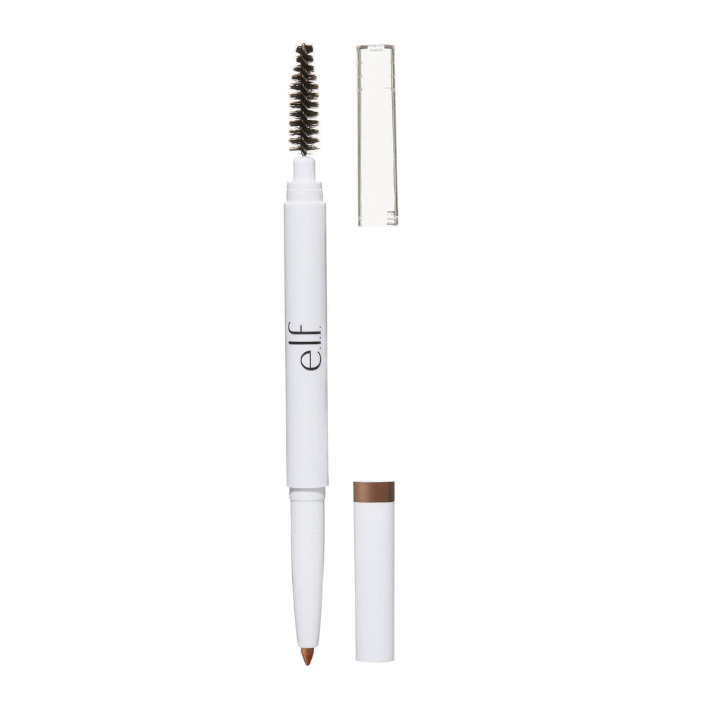 e.l.f. Instant Lift Brow Pencil con dos puntas define cejas con precisión sostenida.