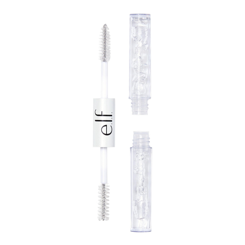 e.l.f. mascara transparente para cejas y pestañas, empaque compacto y práctico