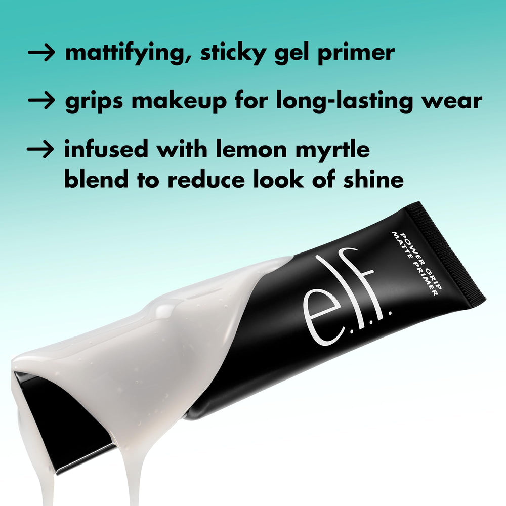 Aplicación sencilla con dedos de e.l.f. Power Grip Mini para piel suave.