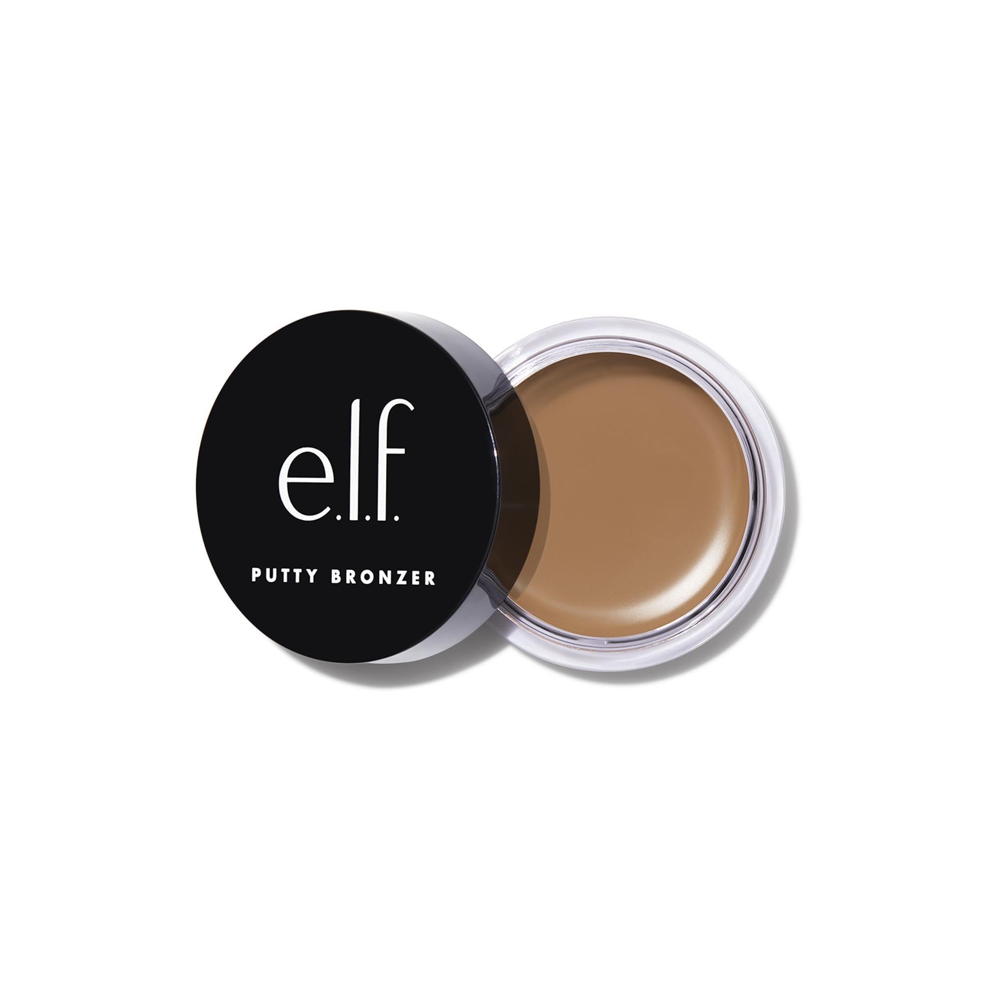 e.l.f. Putty Bronzer en aplicación crema, bronceado suave y natural.