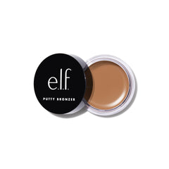 e.l.f. Putty Bronzer en aplicación crema, bronceado suave y natural.