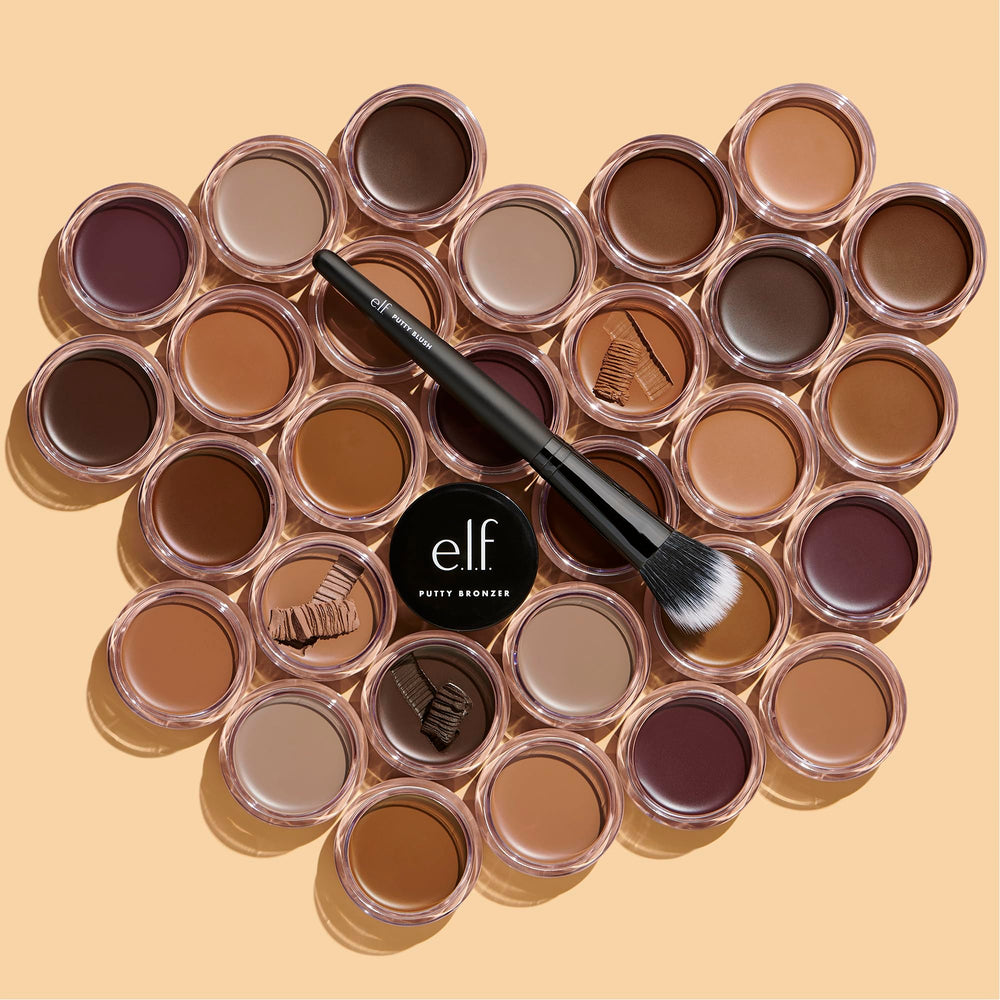 e.l.f. Putty Bronzer en blend suave para tono uniforme.