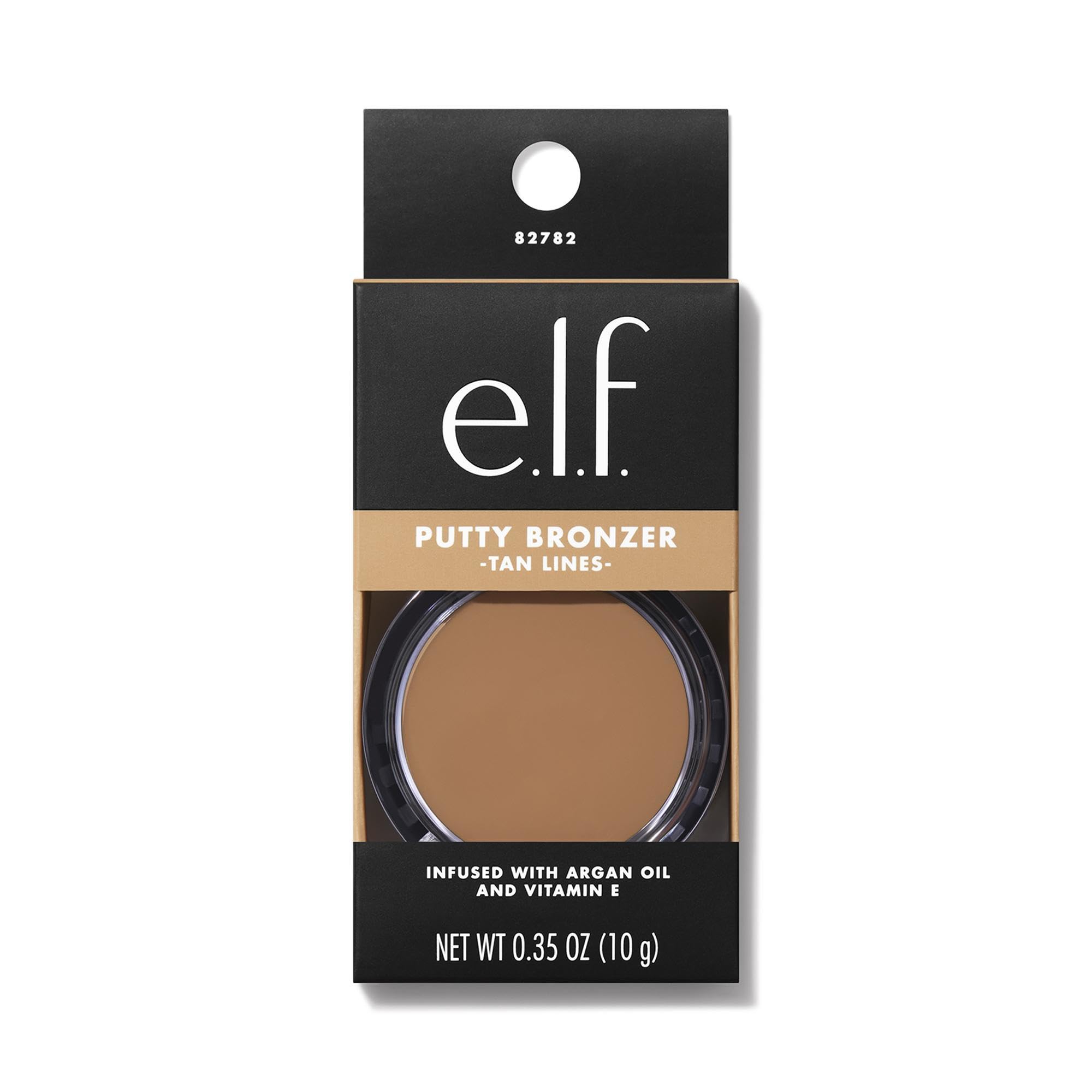 e.l.f. Putty Bronzer con pigmento alto para color construible.