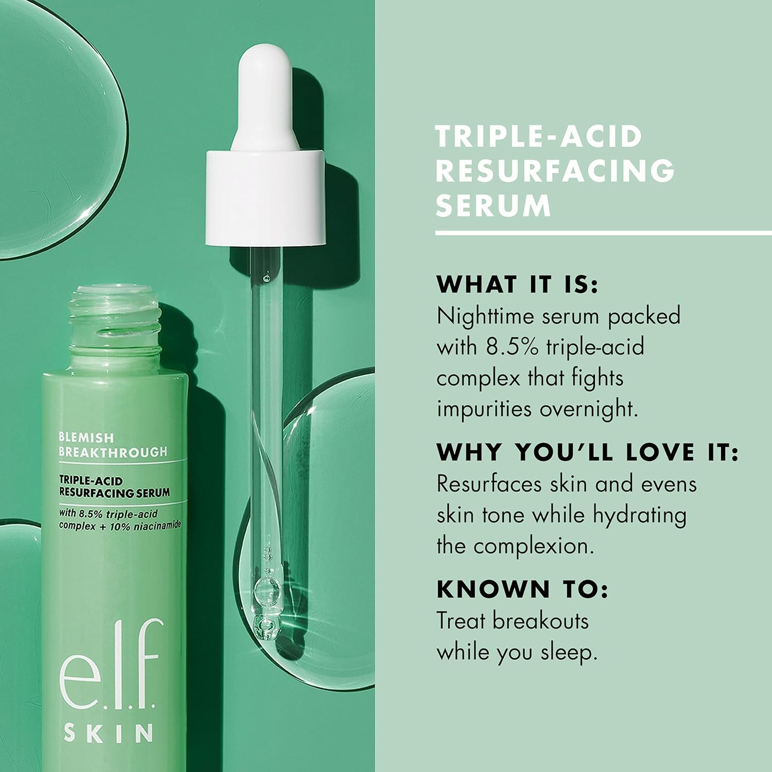 e.l.f. SKIN Blemish Breakthrough: vegano y libre de crueldad certificado.