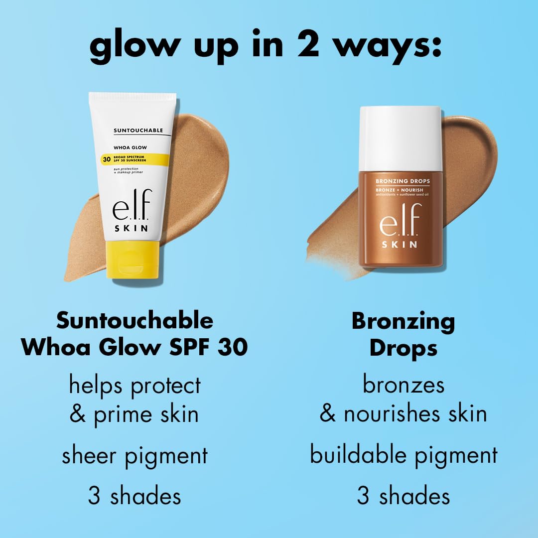 e.l.f. SKIN Bronzing Drops textura de suero pigmentado para acabado suave