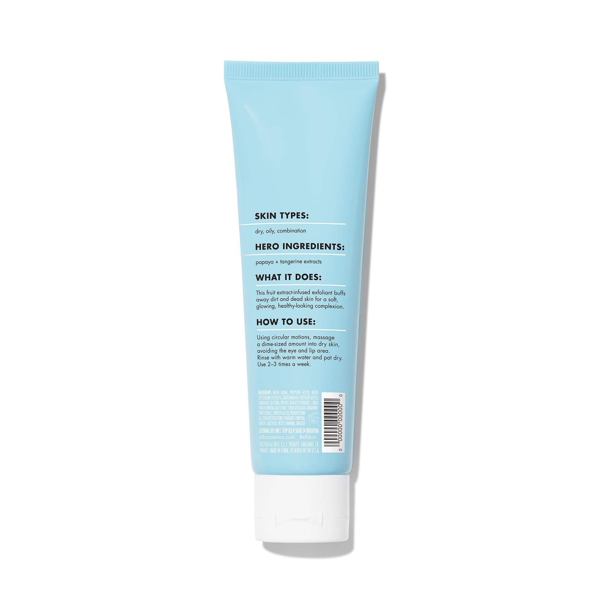 e.l.f. SKIN exfoliante suave certificado vegano y libre de crueldad