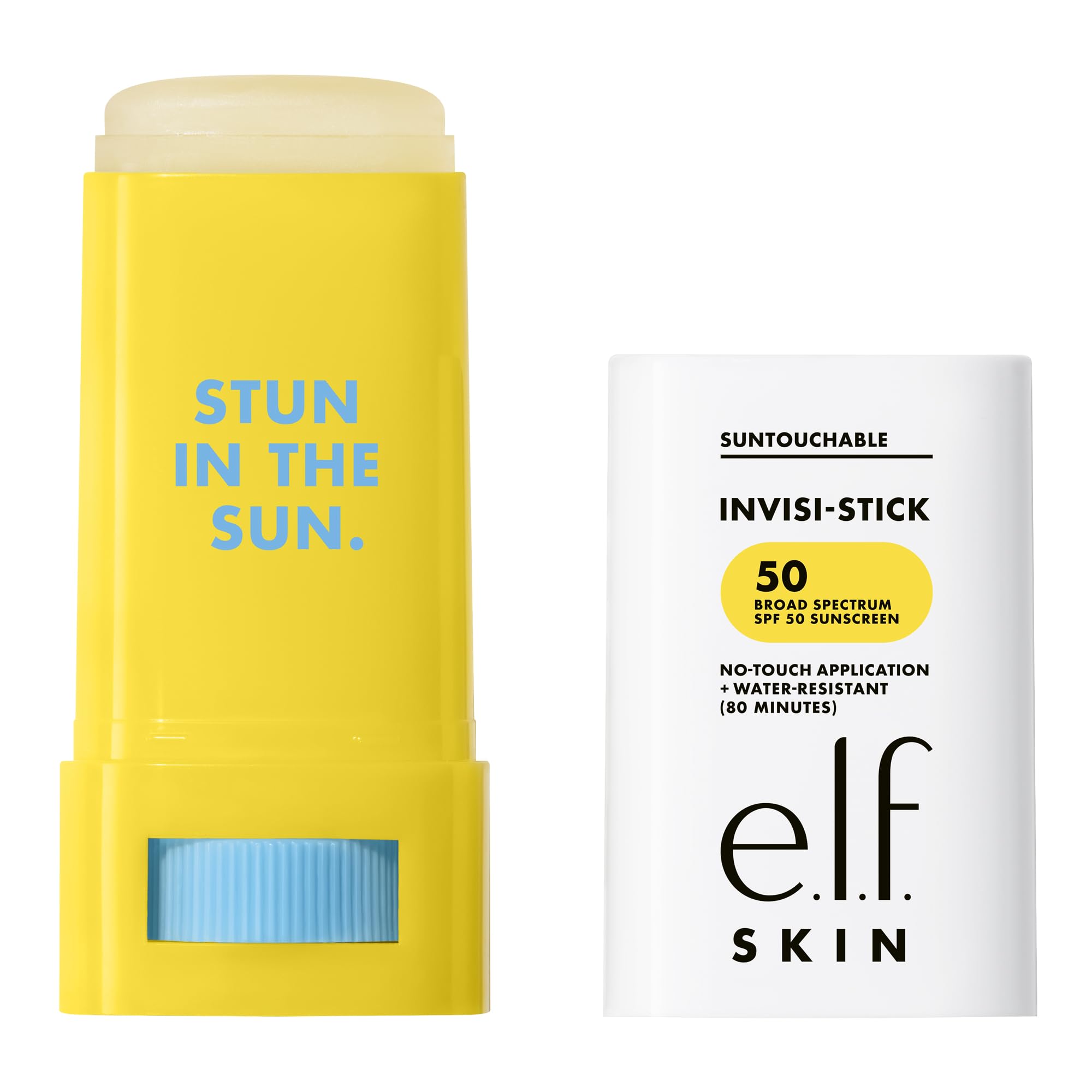 Formato en barra apto para uso alrededor de ojos con e.l.f. Suntouchable.