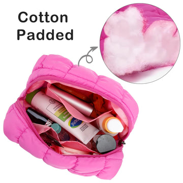 Maquillaje compacto rosa E-Tree, tamaño reducido para uso diario.