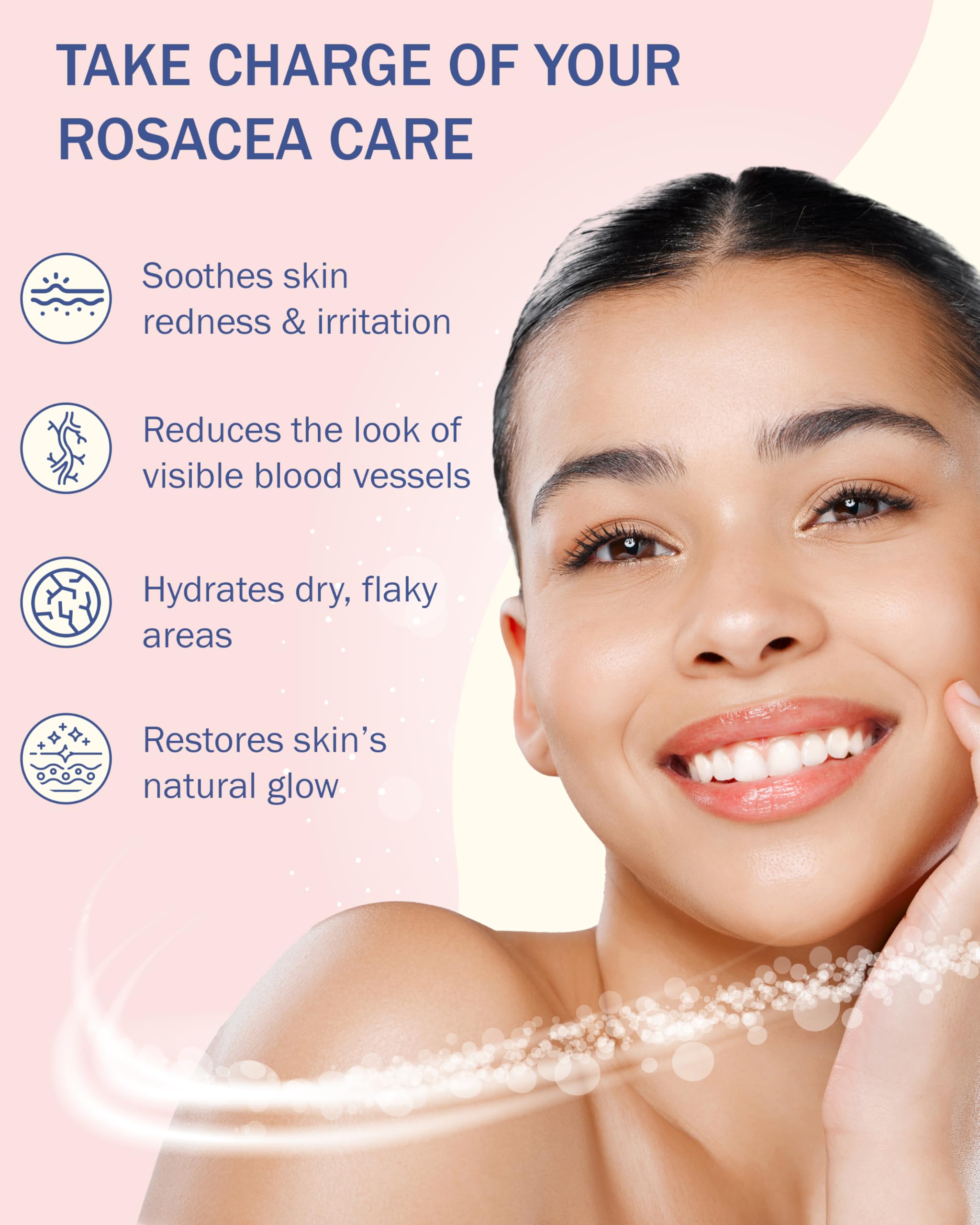 hidratante rosácea de e70, textura ligera y no grasa.