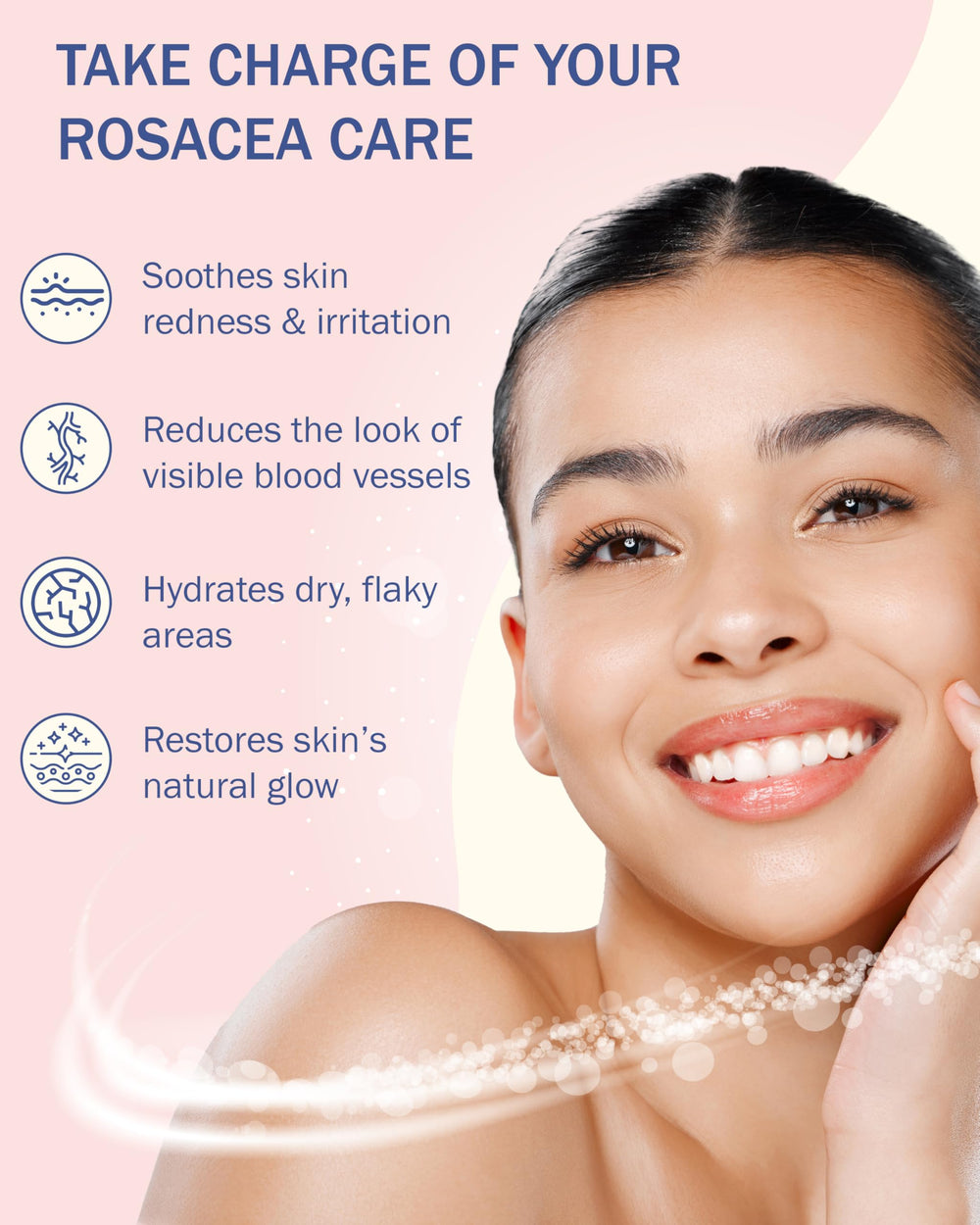 hidratante rosácea de e70, textura ligera y no grasa.