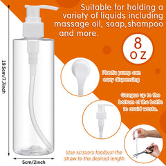 Eaasty dispensadora 8oz con bomba facilita aplicaciones rápidas de aceites