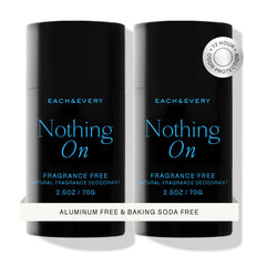 Each & Every desodorante sin aluminio, vista frontal, protección diaria