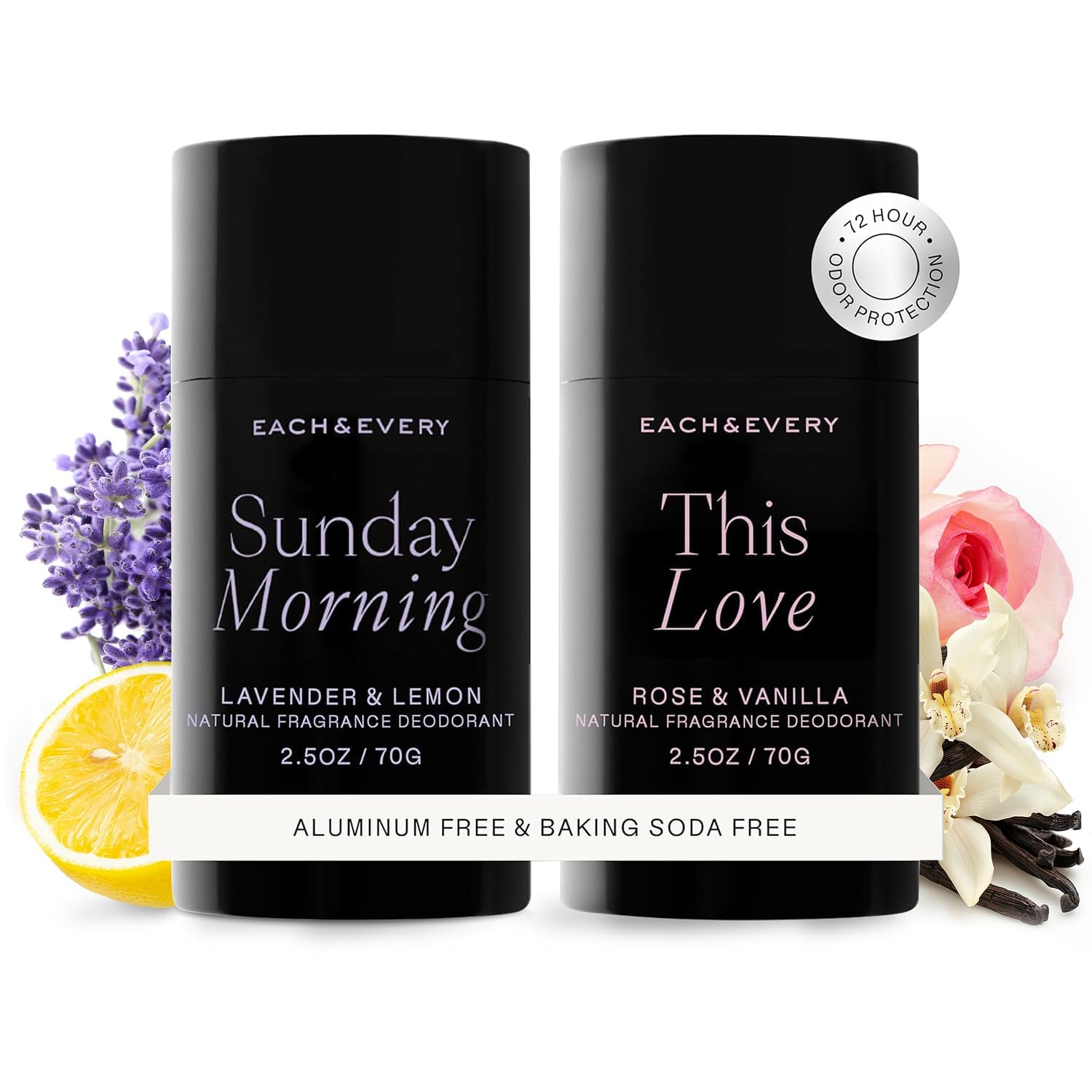 Each & Every desodorante sin aluminio lavanda-limon para uso diario