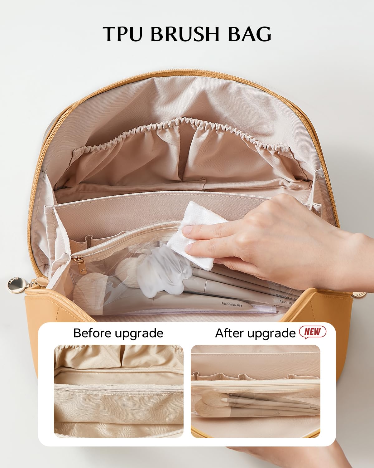 EACHY compartimento divisor para organizar brochas y cosméticos con claridad