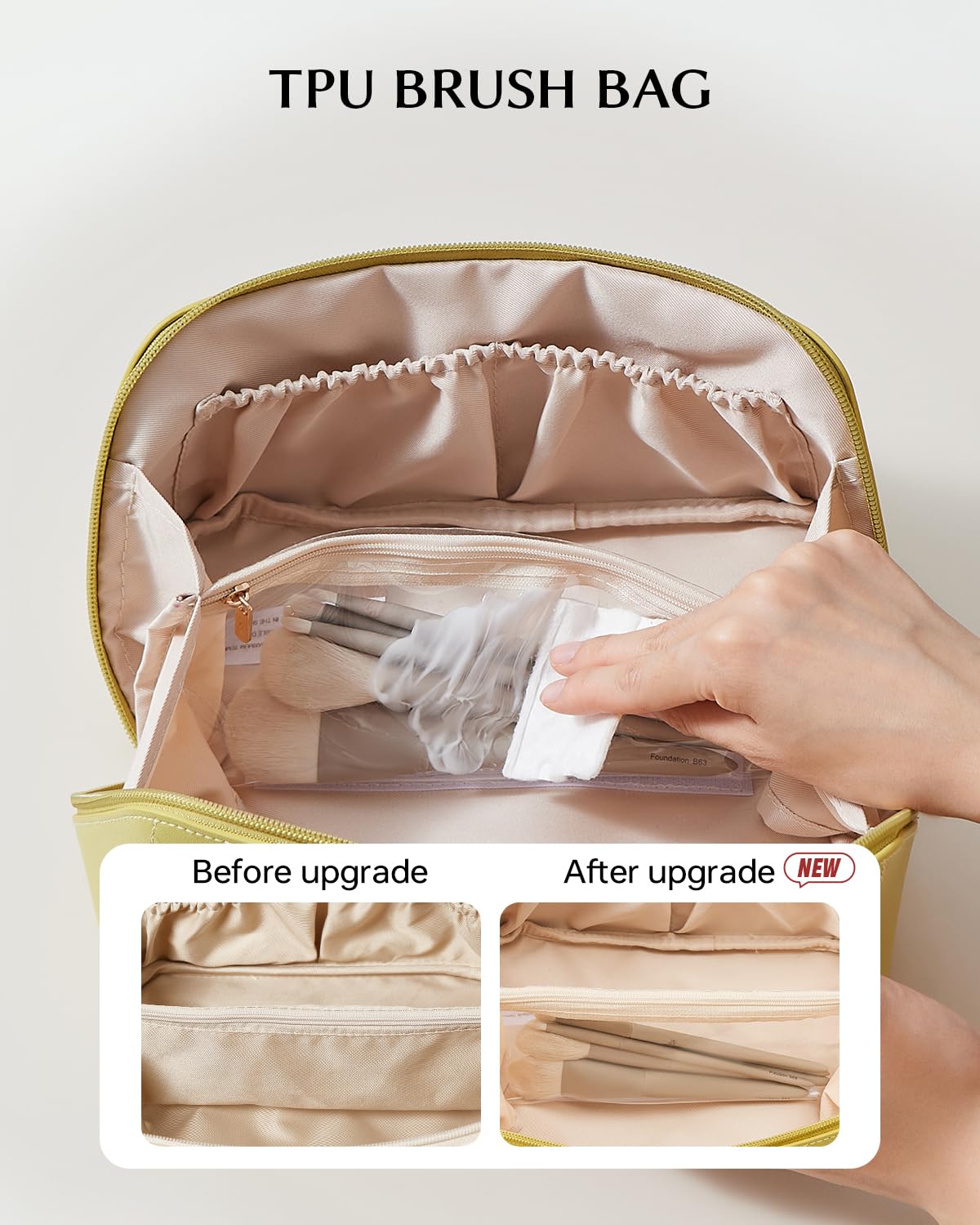 EACHY material PU impermeable, fácil de limpiar para uso diario.