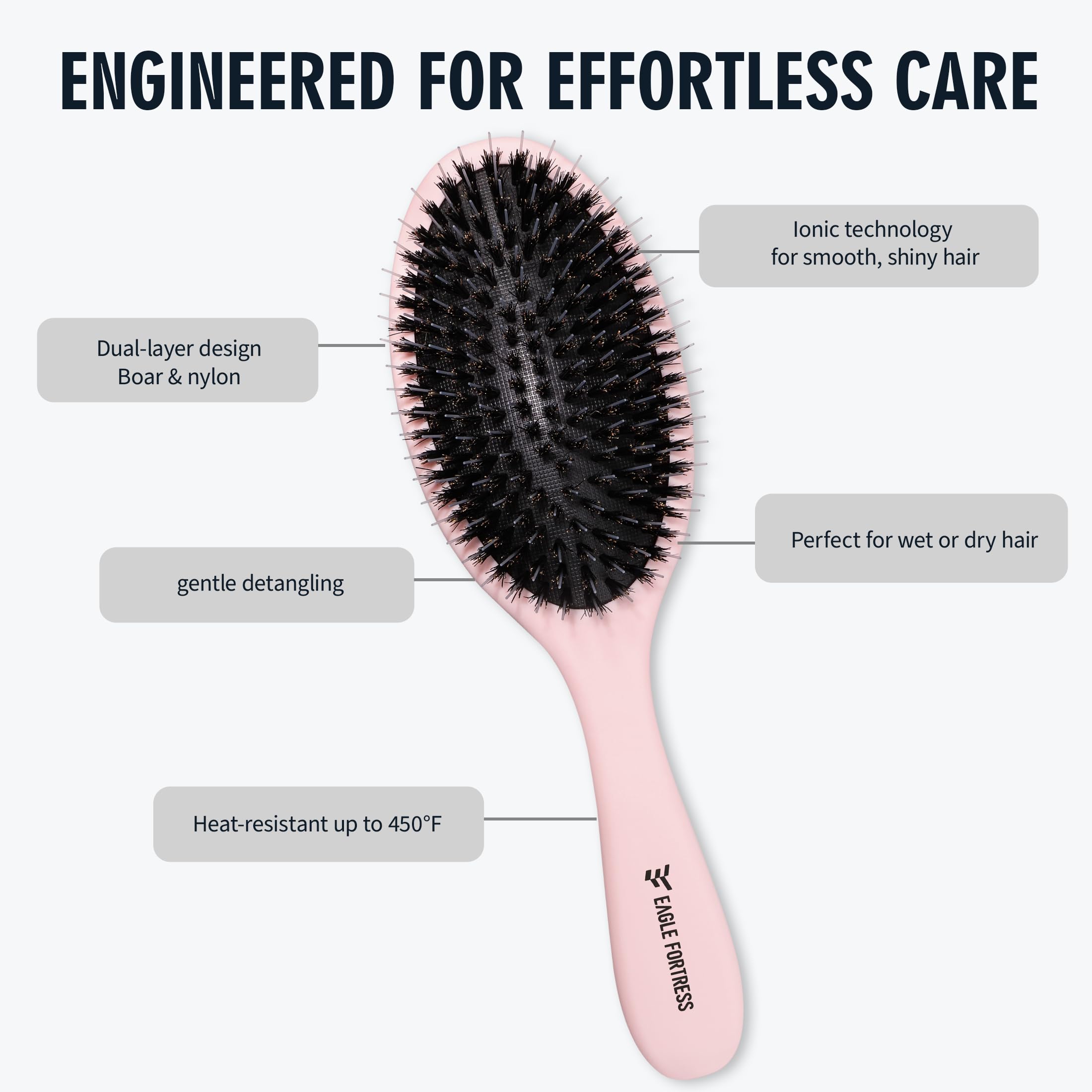 Apto para extensiones y pelucas Eagle Fortress cuida el cabello.