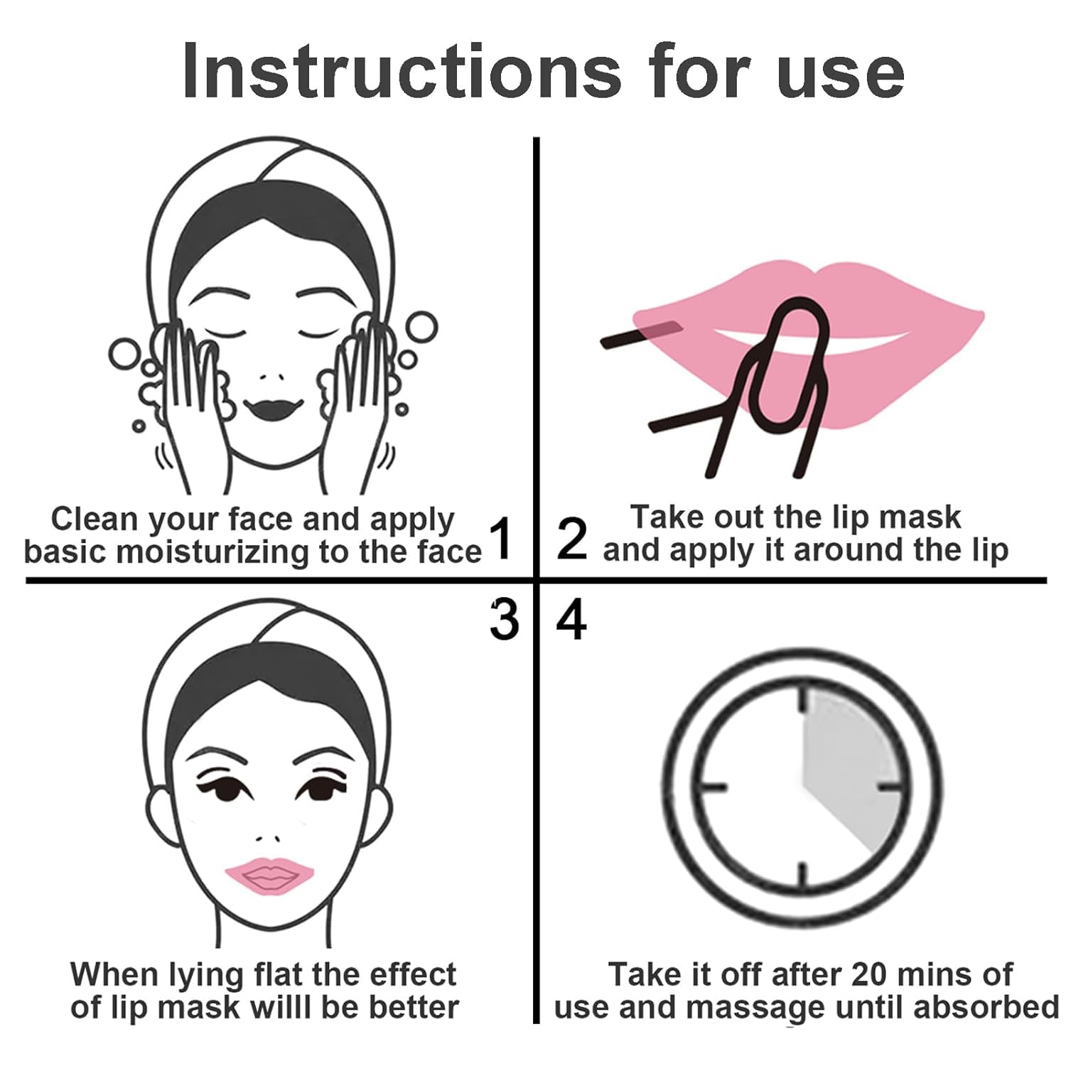 Cuidados nocturnos Eakroo para reparación de labios