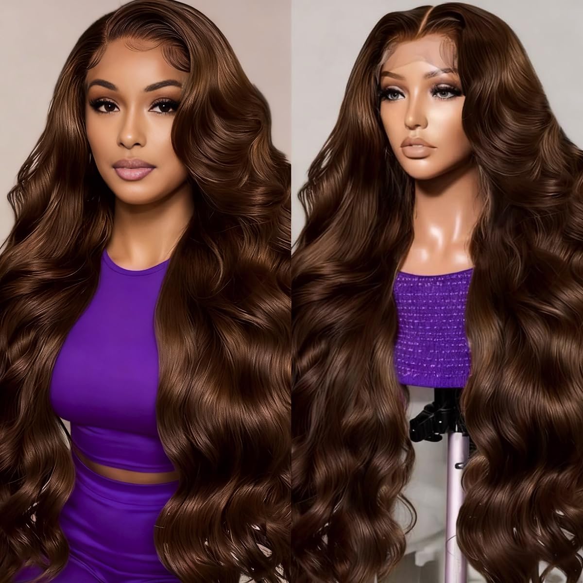 EAOIS cabello humano brasileño virgen densidad 200, 32 pulgadas, look natural