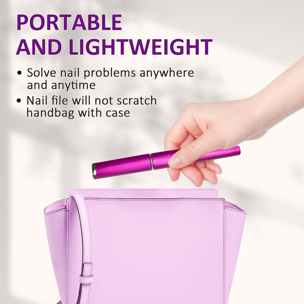 EAONE lima de uñas portátil, tamaño compacto para llevar en bolso