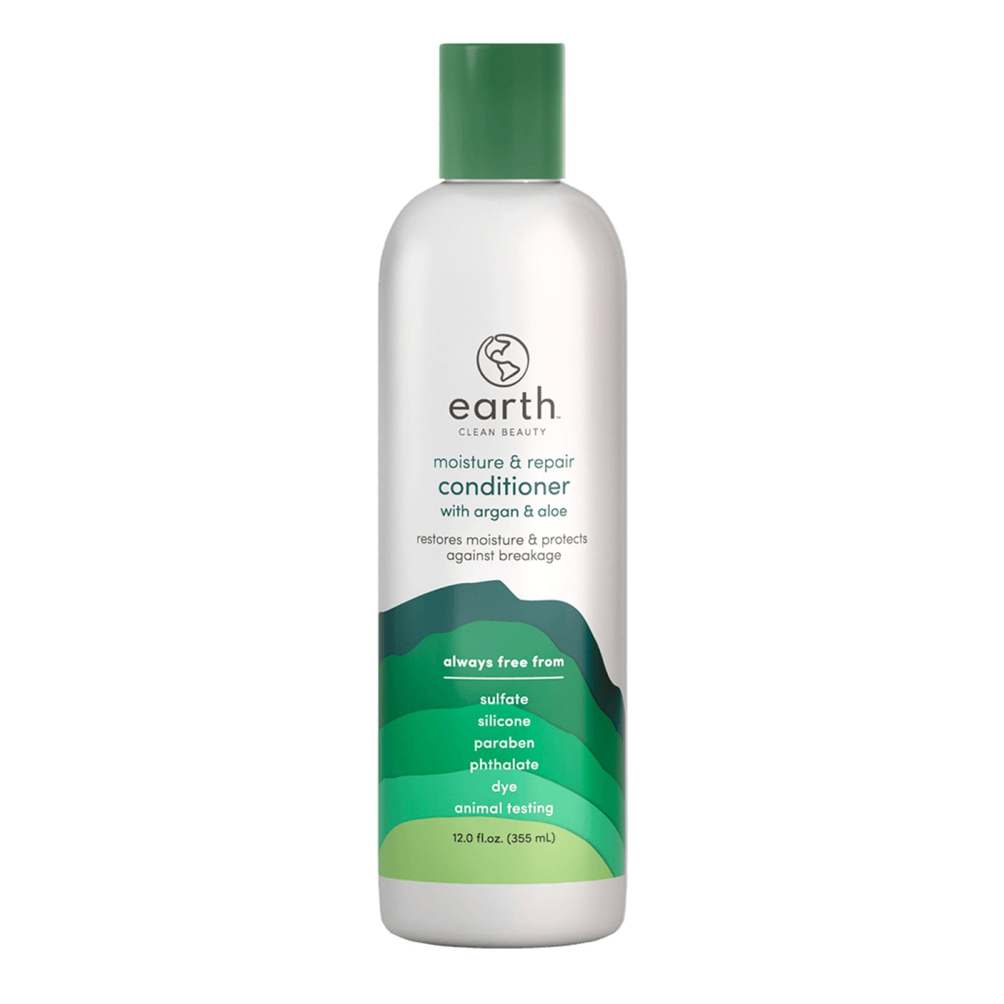 earth Acondicionador humedad reparación botella: revitaliza el cabello con nutrición y brillo.