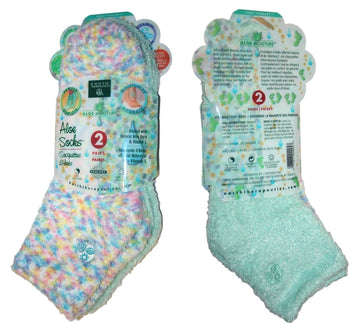 Earth Therapeutics Calcetines Aloe Vera aguamarina: cuidado nocturno para pies suaves e hidratados.