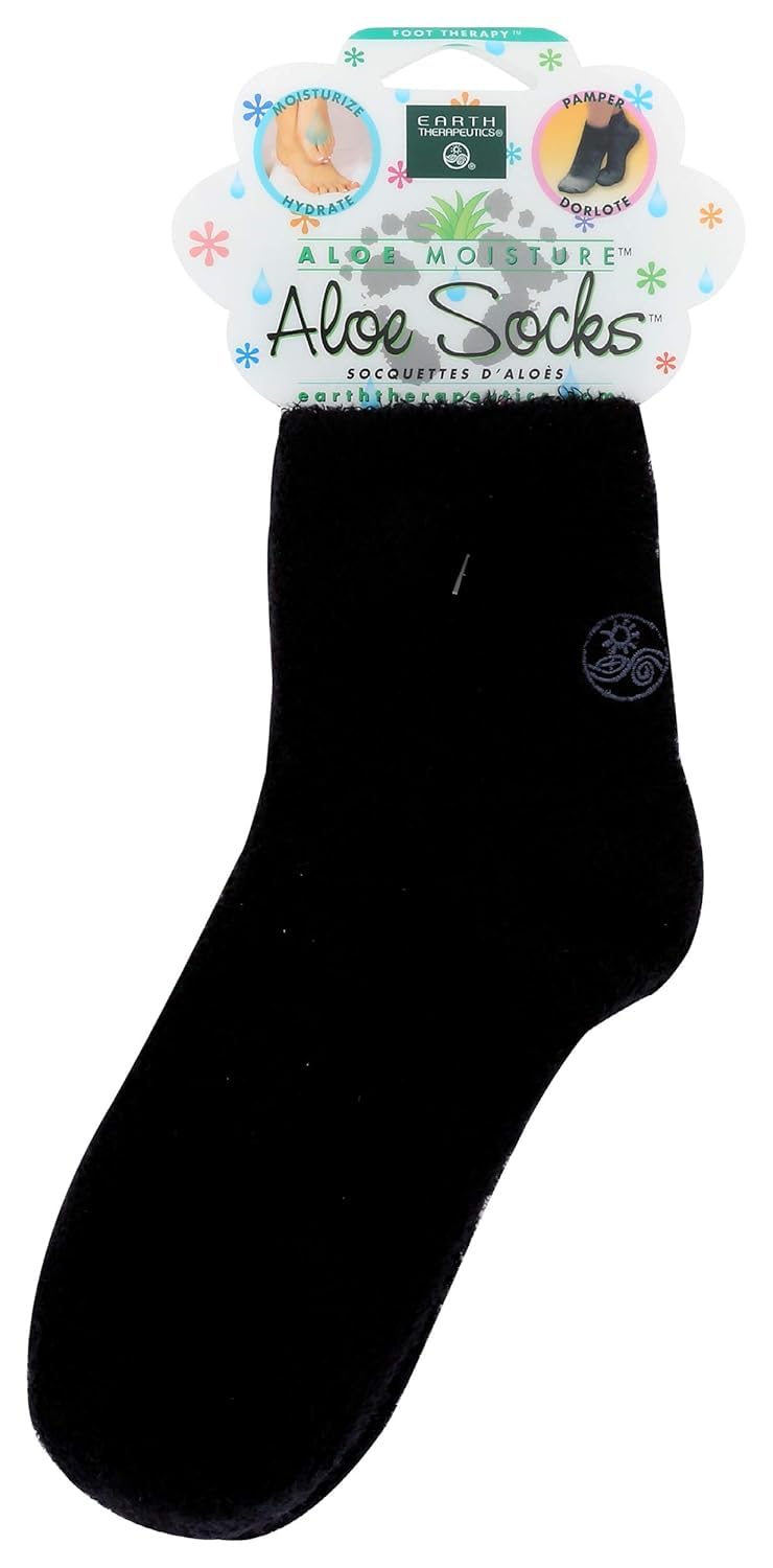 Earth Therapeutics calcetines Aloe Vera textura ultra suave para pies cómodos.