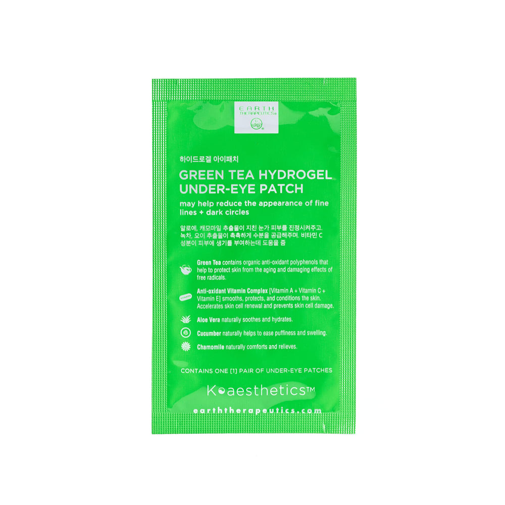 Earth Therapeutics parche hidrogel ojos contiene extractos vegetales y vitaminas