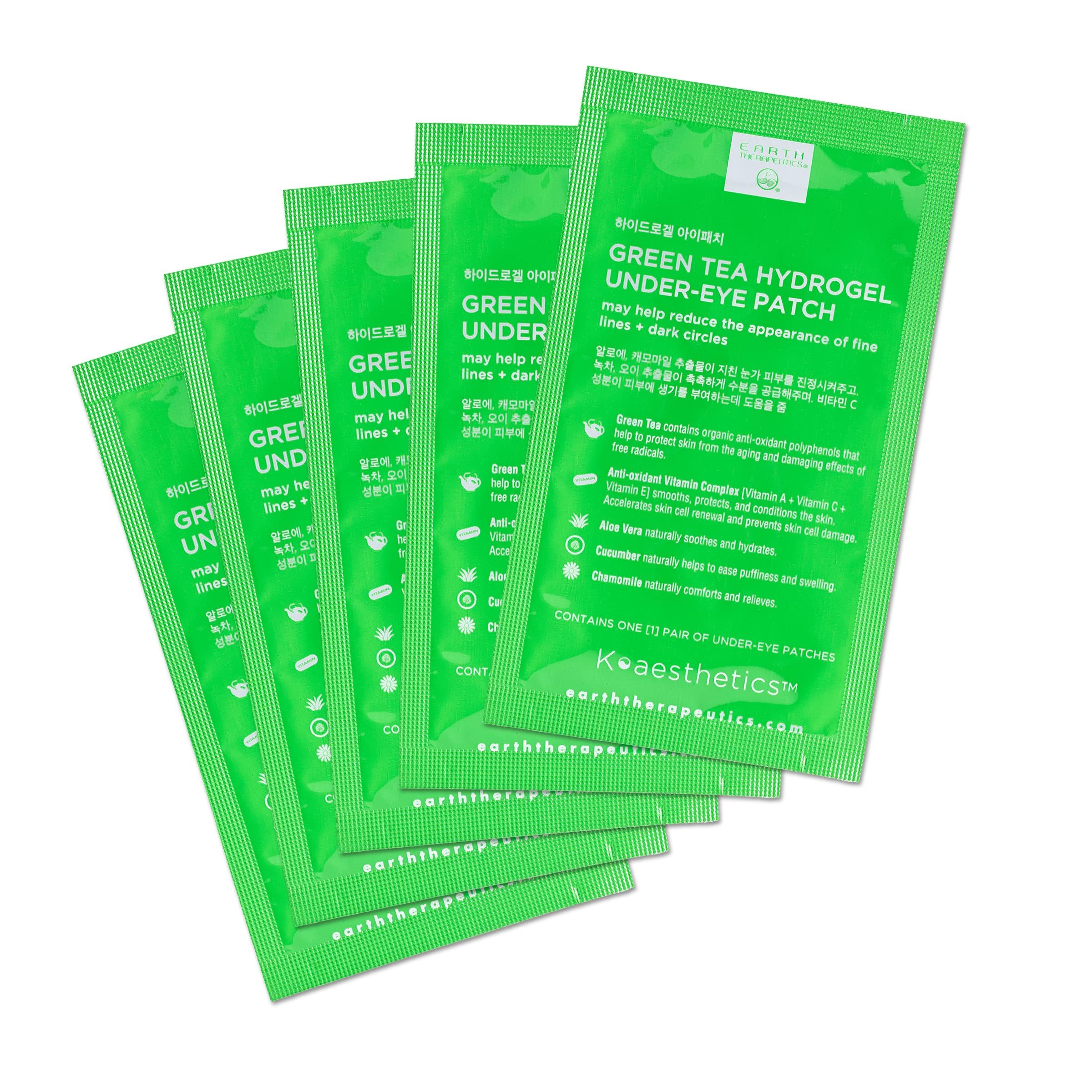 Earth Therapeutics parche hidrogel ojos reduce ojeras con uso regular