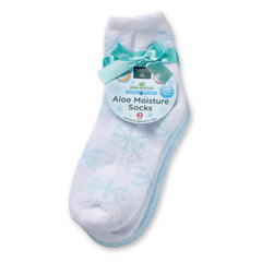 Earth Therapeutics Thera-Soft Aloe calcetines envasado, para hidratacion suave al dormir.