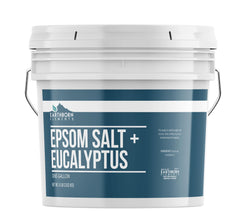 Earthborn Elements Eucalyptus Epsom Salt bath scene with relaxing aroma