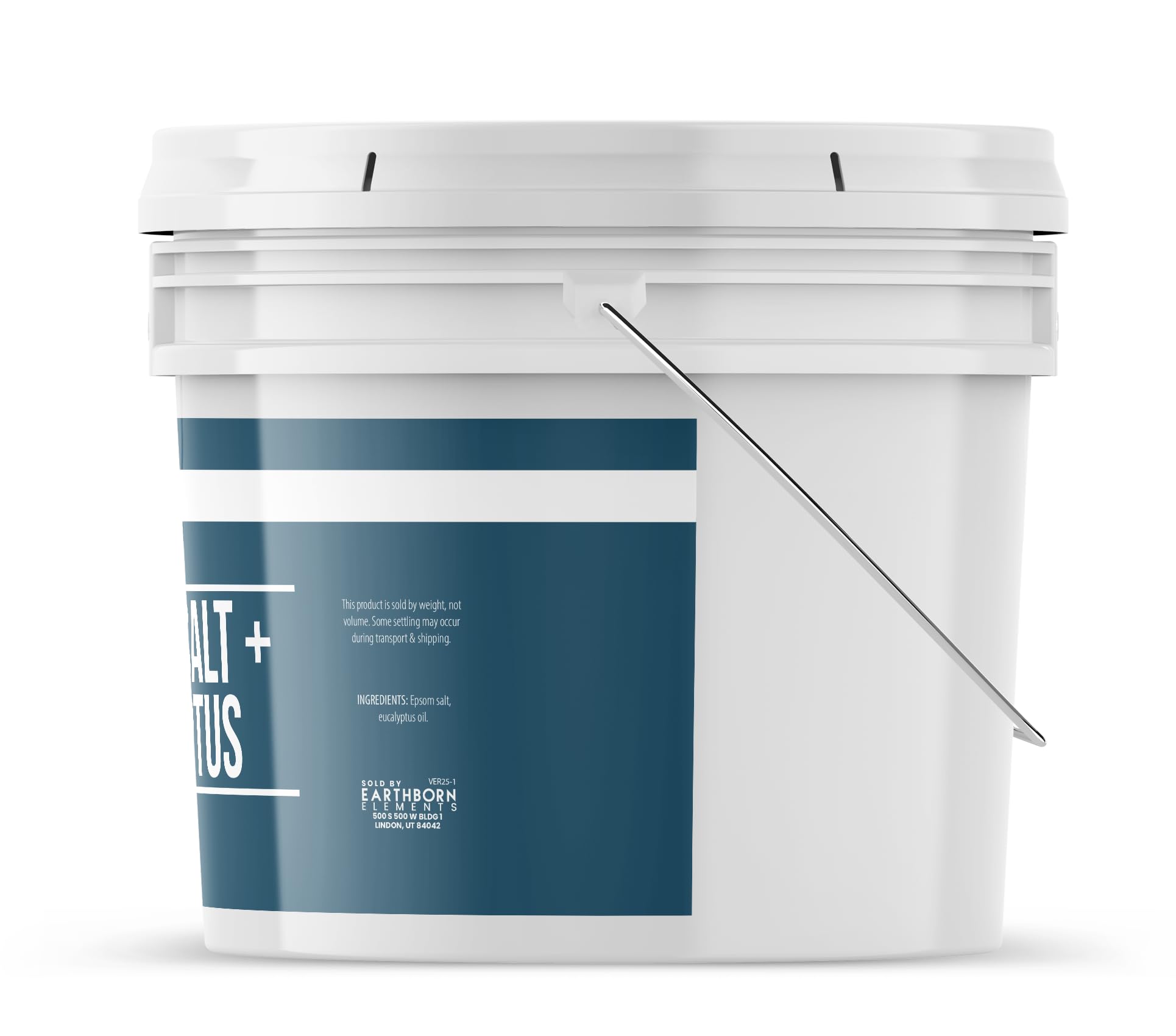 Earthborn Elements Eucalyptus Epsom Salt dissolves quickly in water for a smooth soak