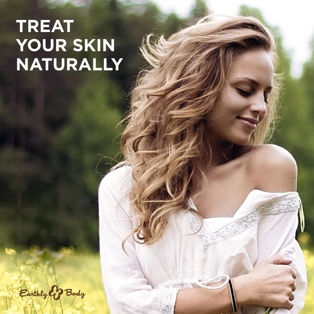 Earthly Body Miracle Oil aplicacion en piel irritada para calma suave