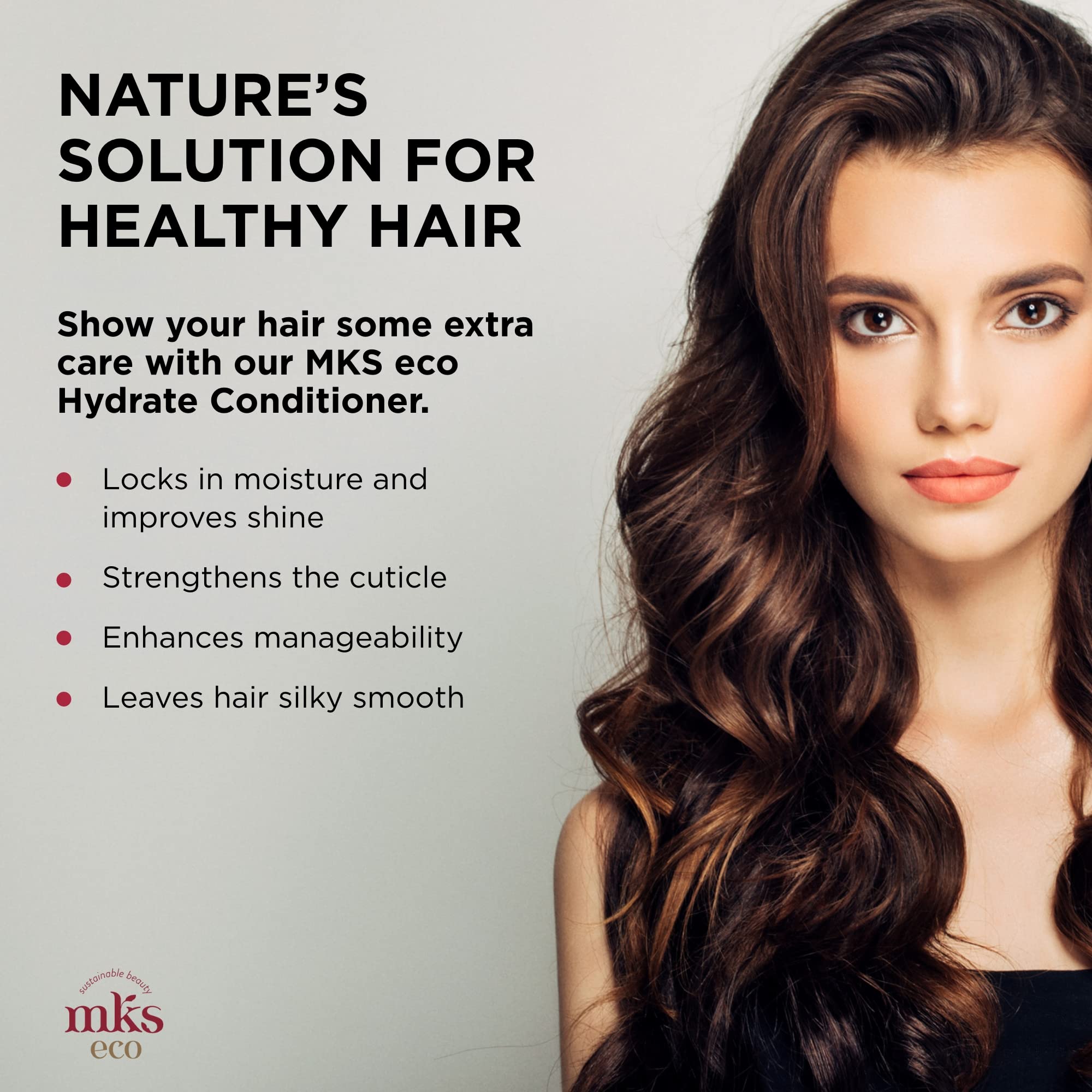 Earthly Body MKS Eco Hydrate Acondicionador Original, gotas de aceite que nutren el cabello.