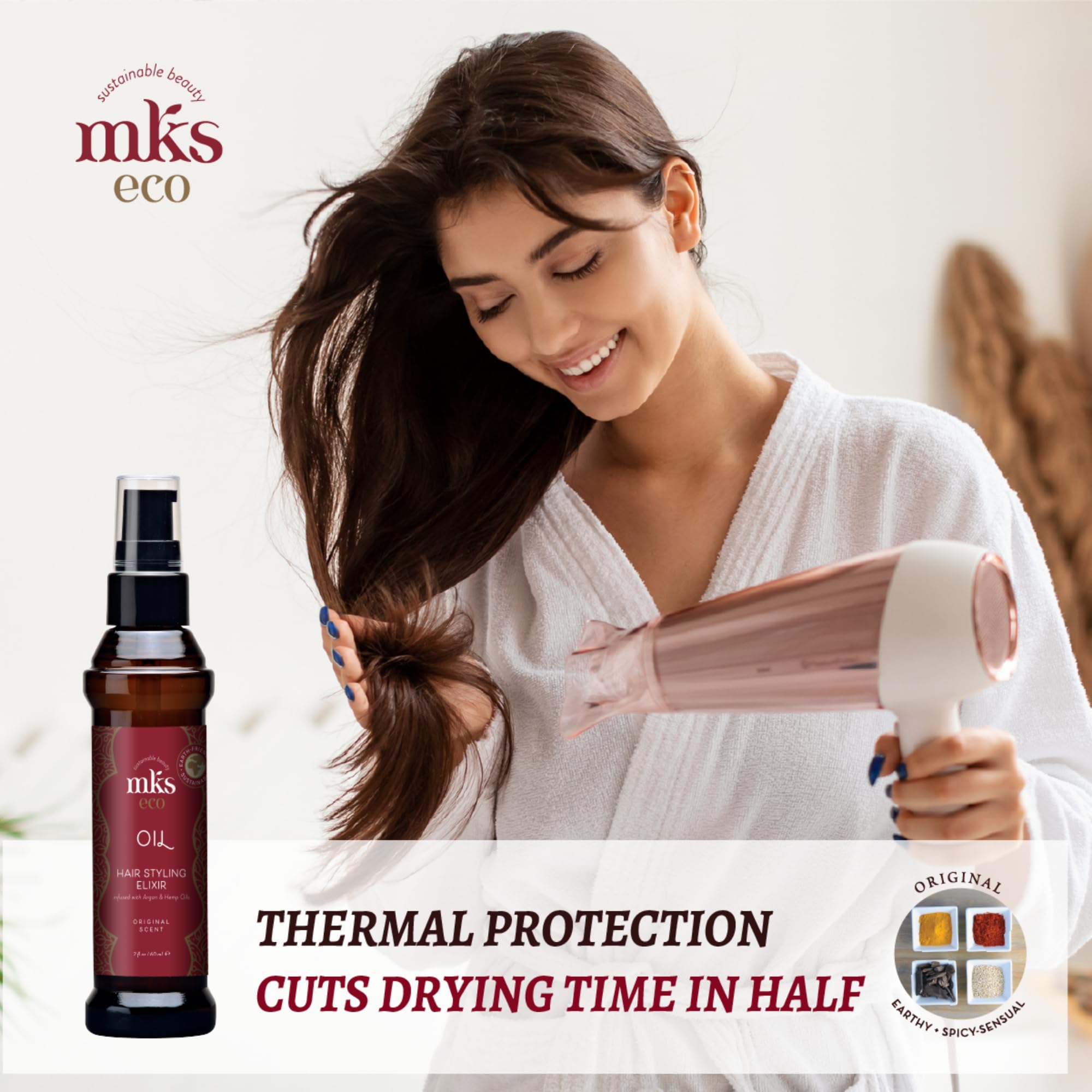 Earthly Body MKS eco Oil Original eco-friendly packaging design.