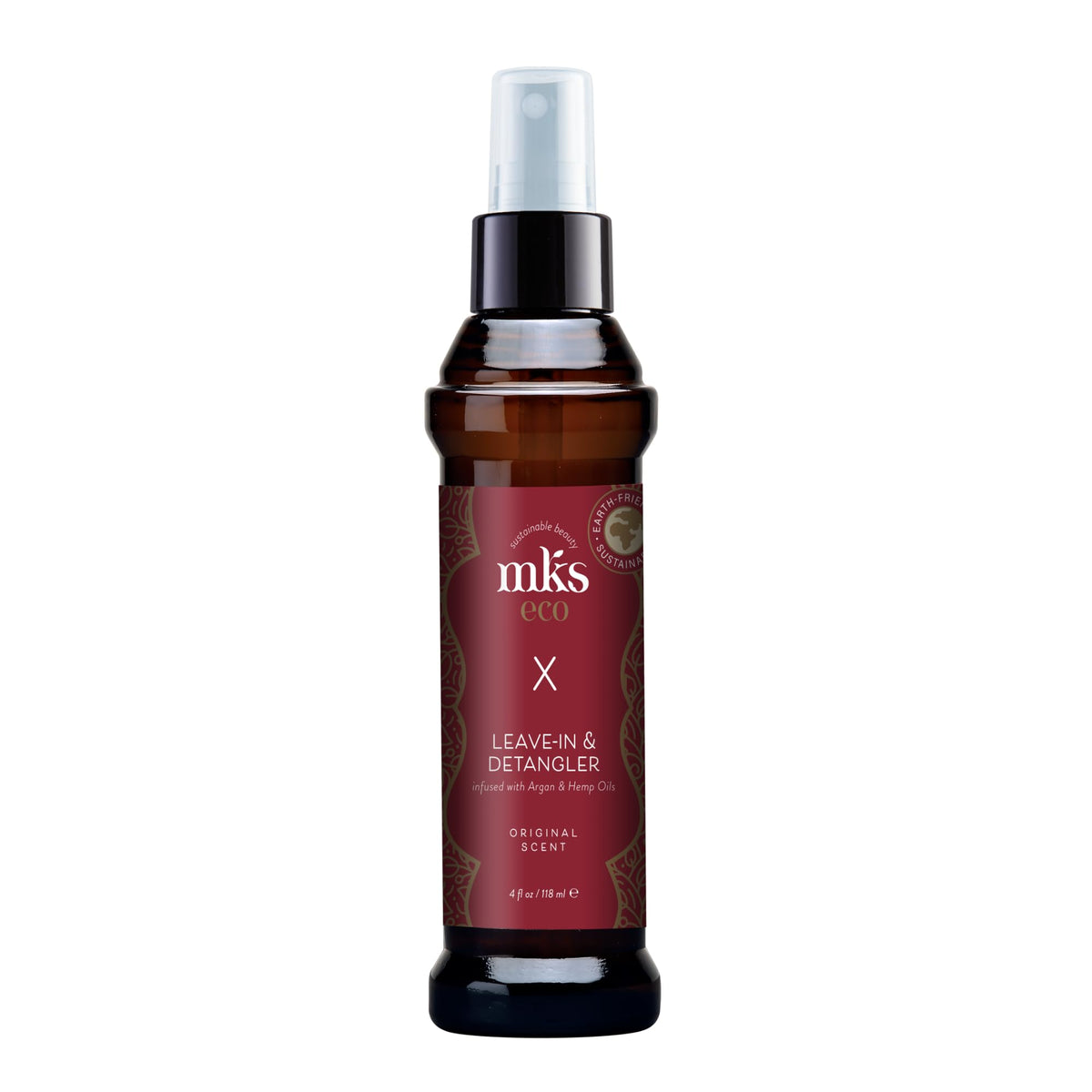 Earthly Body MKS eco X, botella original, desenreda y suaviza el cabello.