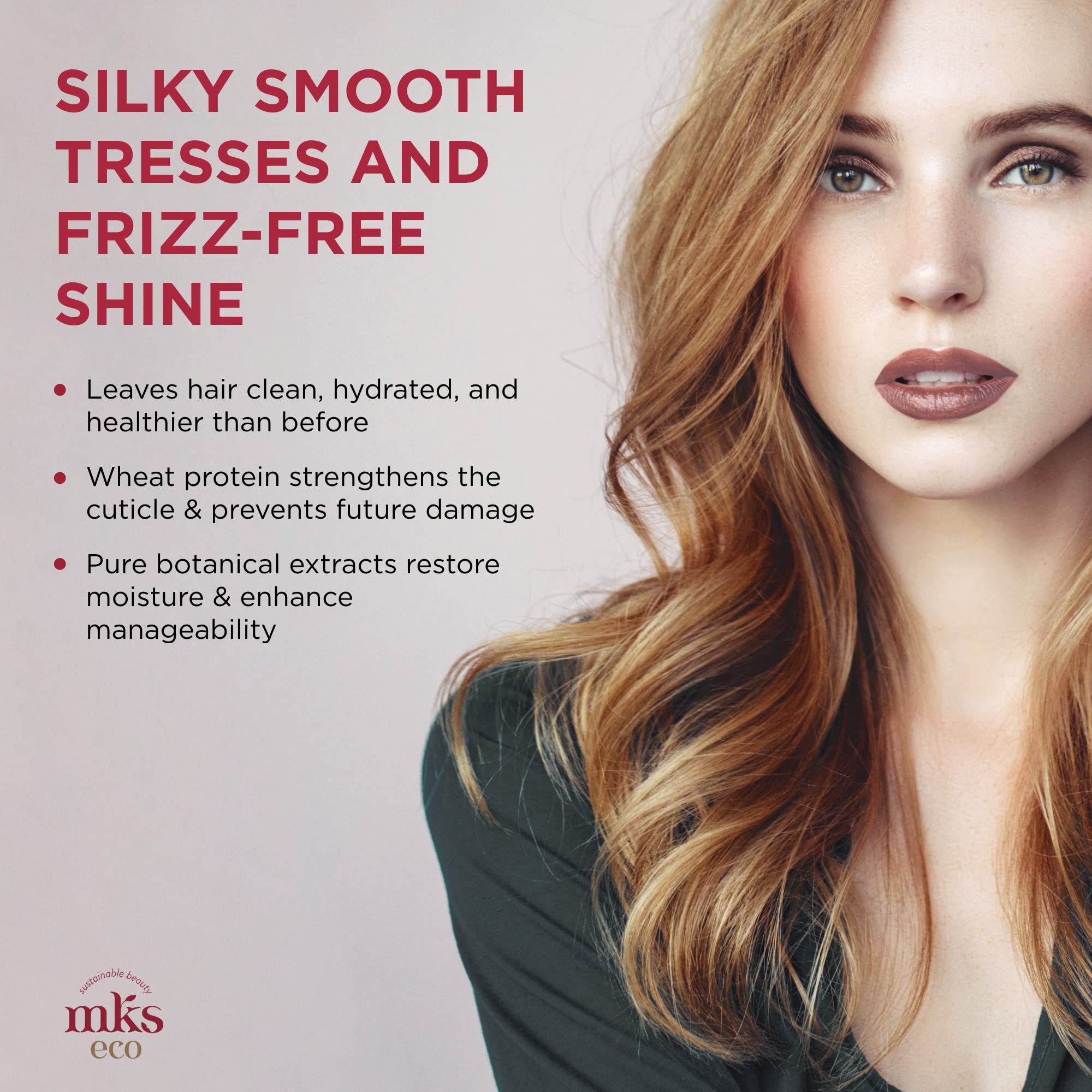 Earthly Body MKS Nourish Shampoo original, cabello fino recibe limpieza suave sin pesadez