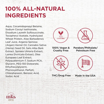 Earthly Body MKS Nourish Shampoo original, cabello teñido cuidado sin dañar el color