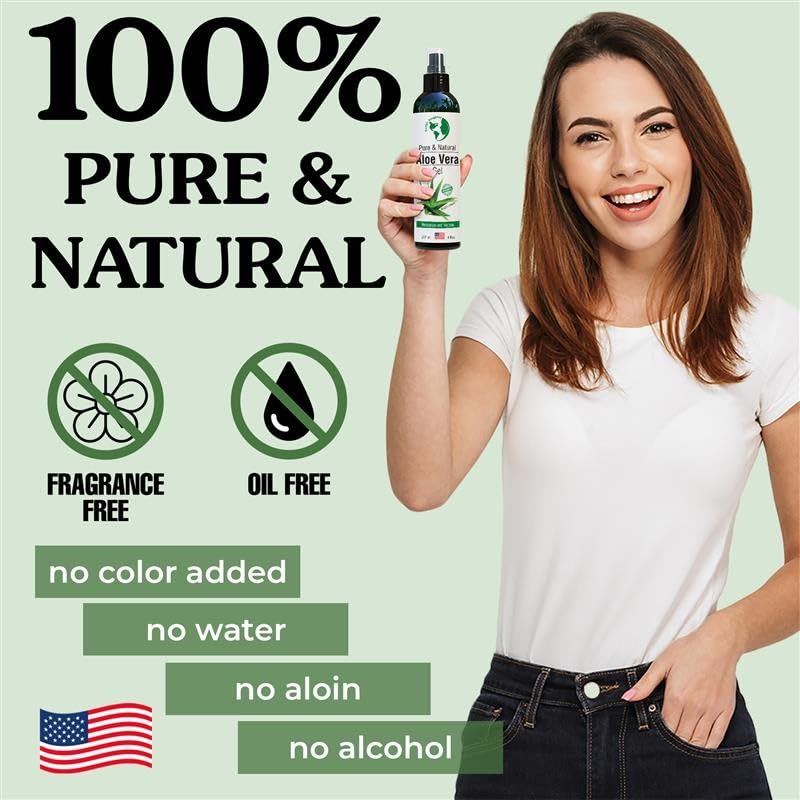 Earth's Daughter Aloe Vera Gel, absorción rápida para cara y cuerpo.