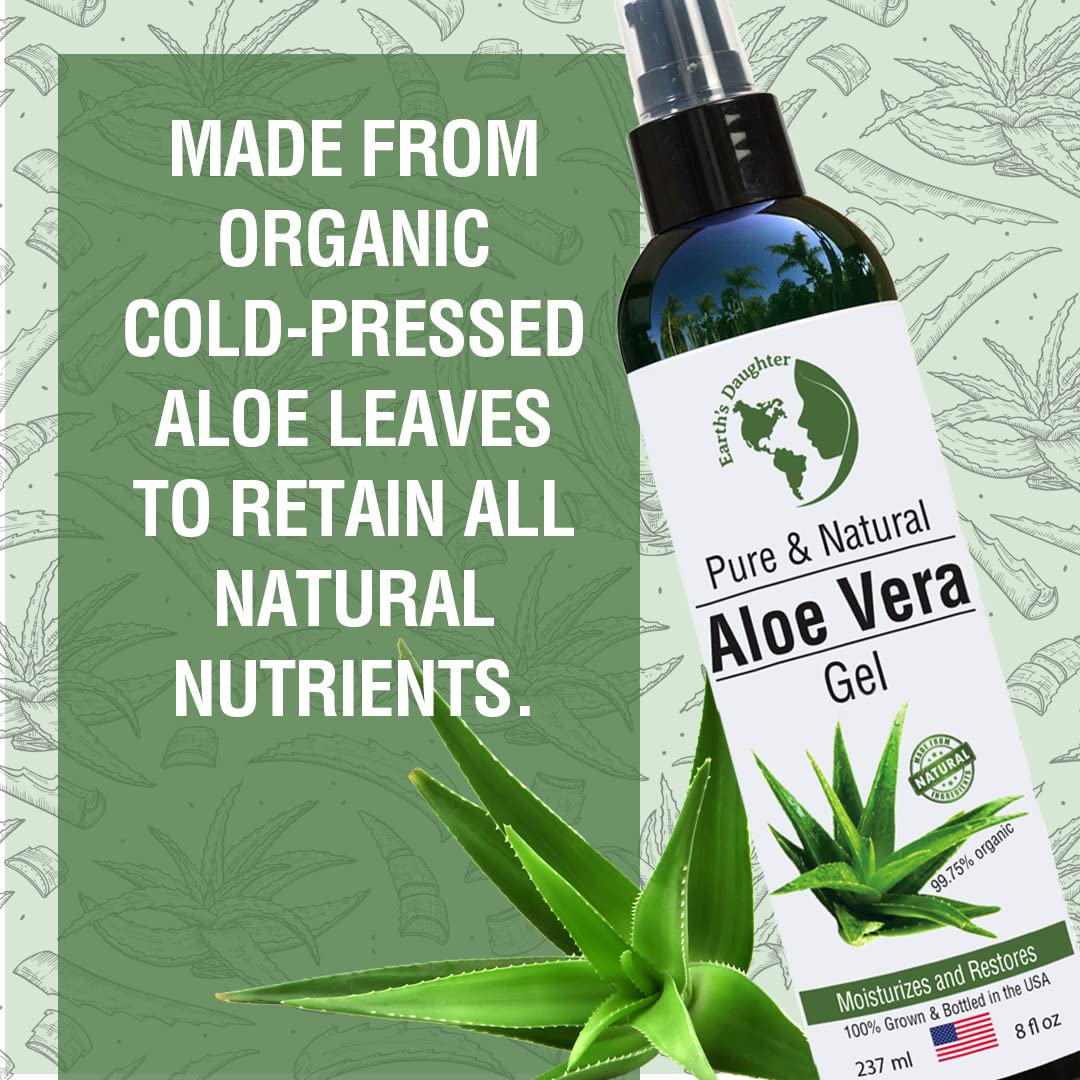 Earth's Daughter Aloe Vera Gel, hidratación suave para piel sensible.