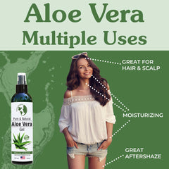 Earth's Daughter Aloe Vera Gel, uso diario en cabello y cuero cabelludo.