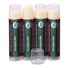 Earth's Daughter bálsamo labial 4-pack eucalipto menta para labios secos