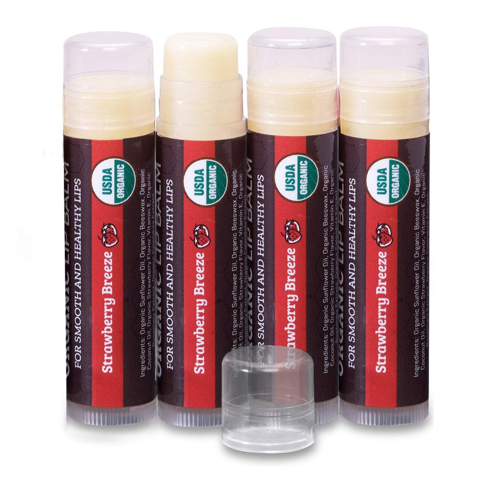 Earth's Daughter bálsamo labial fresa en tubo para hidratación suave