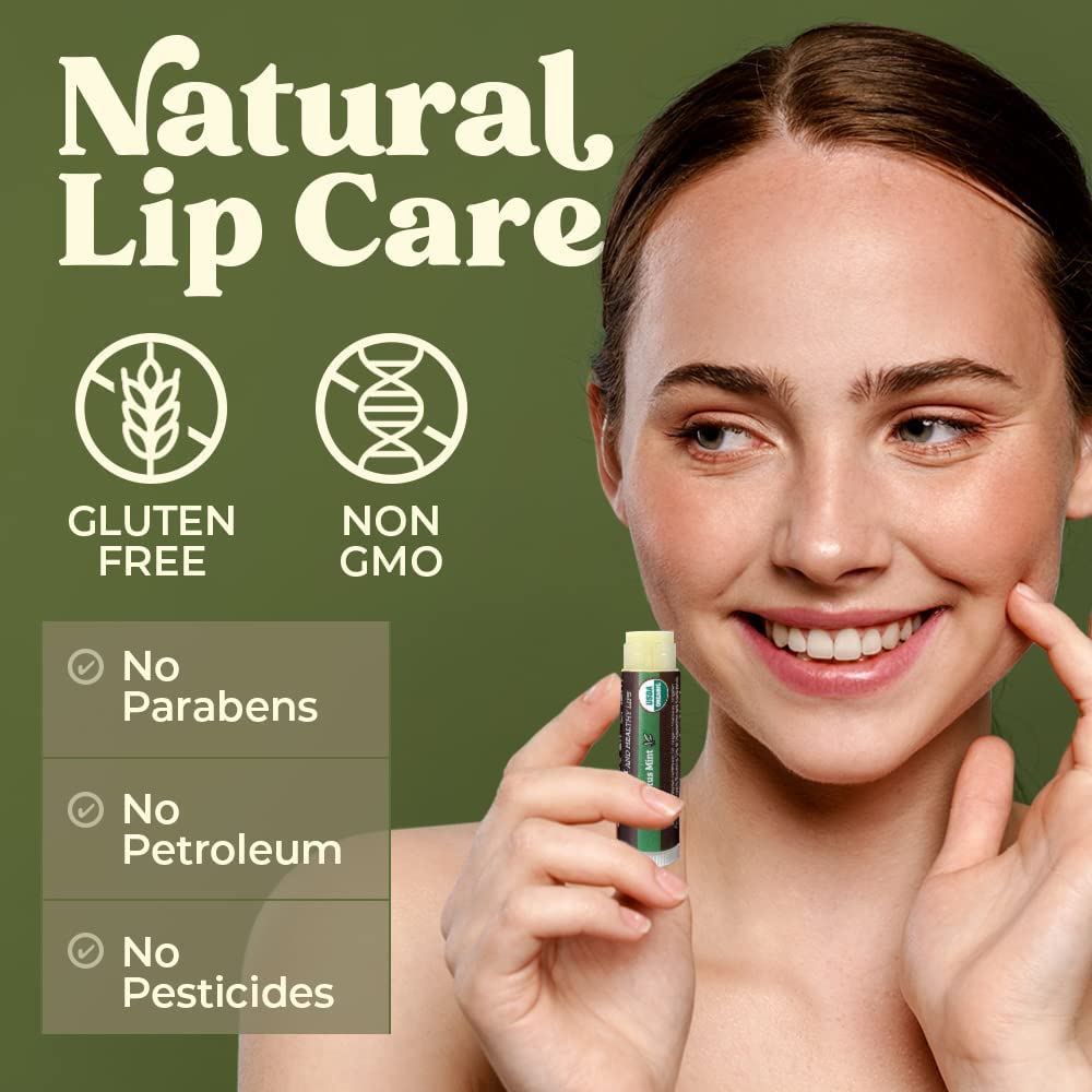 Earth's Daughter bálsamo labial orgánico USDA para uso familiar
