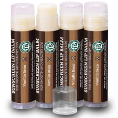 Earth's Daughter bálsamo labial SPF 15 conjunto de 4, protección diaria para labios
