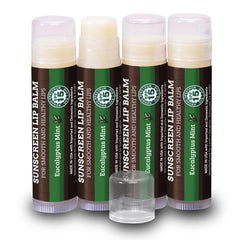 Earth's Daughter bálsamo labial SPF 15 con eucalipto menta para protección diaria