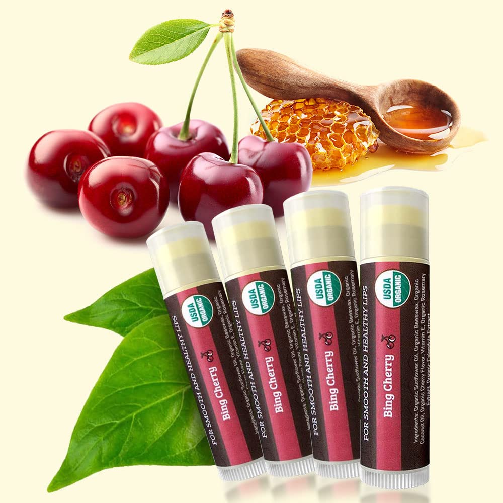Earth's Daughter bálsamo labial cereza, aplicación suave y fácil deslizamiento