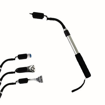 Extensor de Mango EASACE para alcance cómodo de la espalda durante el afeitado.