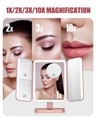 Espejo EASEHOLD con aumento 3x para definir rasgos.